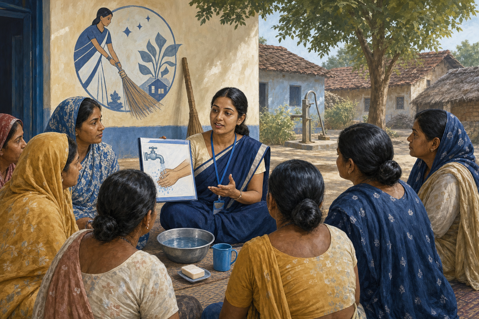 आशा वर्कर बैठक व स्वच्छता — ग्राम पंचायत